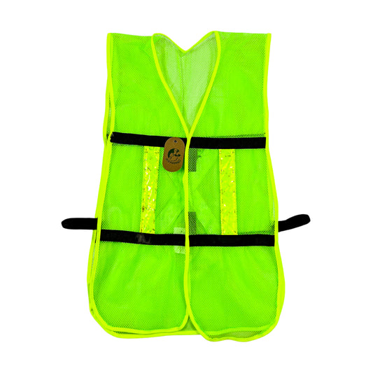Chaleco de Malla color Verde con bies de alta visibilidad