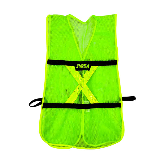 Chaleco de Malla color Verde con bies de alta visibilidad