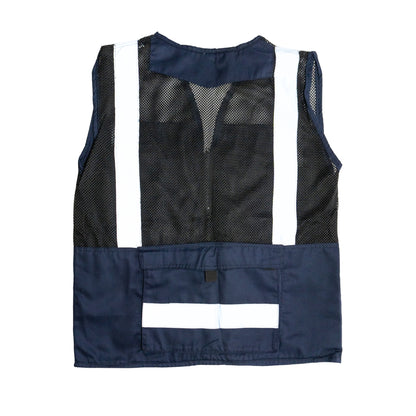 Chaleco Gabardina Tipo Cazador Azul Marino