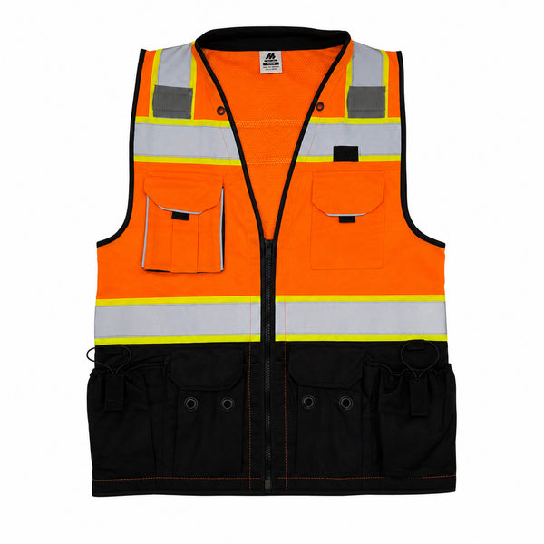 Chaleco de Seguridad Naranja Tipo 2 Alta Visibilidad Maxsafety Modelo Proguard
