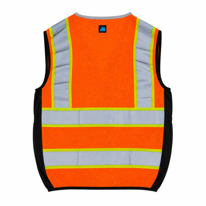 Chaleco de Seguridad Naranja Tipo 2 Alta Visibilidad Maxsafety Modelo Fenix