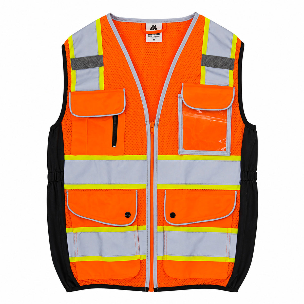 Chaleco de Seguridad Naranja Tipo 2 Alta Visibilidad Maxsafety Modelo Fenix