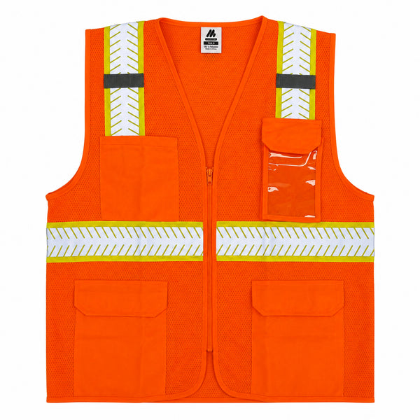 Chaleco de Seguridad Naranja Tipo 2 Alta Visibilidad Maxsafety Modelo Urban