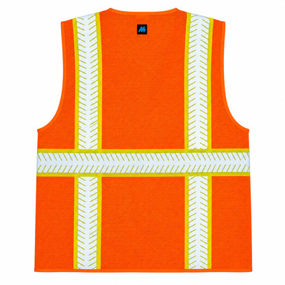 Chaleco de Seguridad Naranja Tipo 2 Alta Visibilidad Maxsafety Modelo Urban