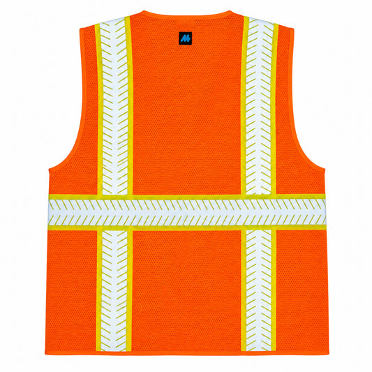 Chaleco de Seguridad Naranja Tipo 2 Alta Visibilidad Maxsafety Modelo Urban