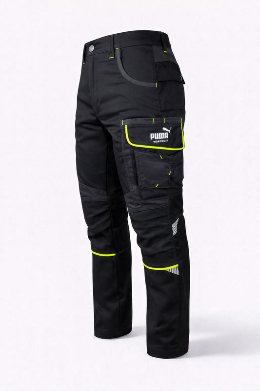 Pantalón Puma Work Precision Múltiples Bolsillos Color Negro