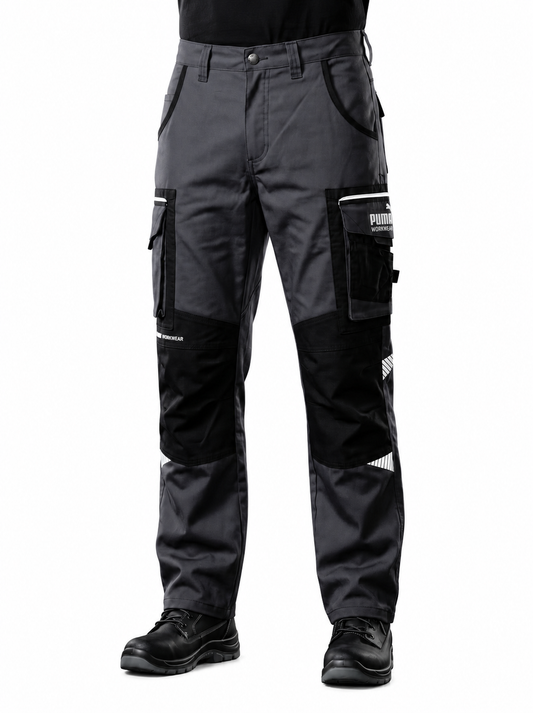 Pantalón PumaWorkPrecision Múltiples Bolsillos Color Gris