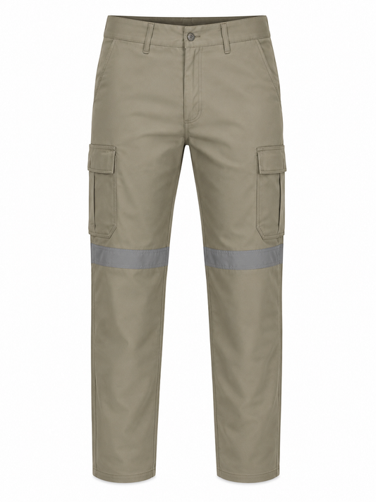 Pantalón Industrial Cargo y Reflejante de Alta Visibilidad