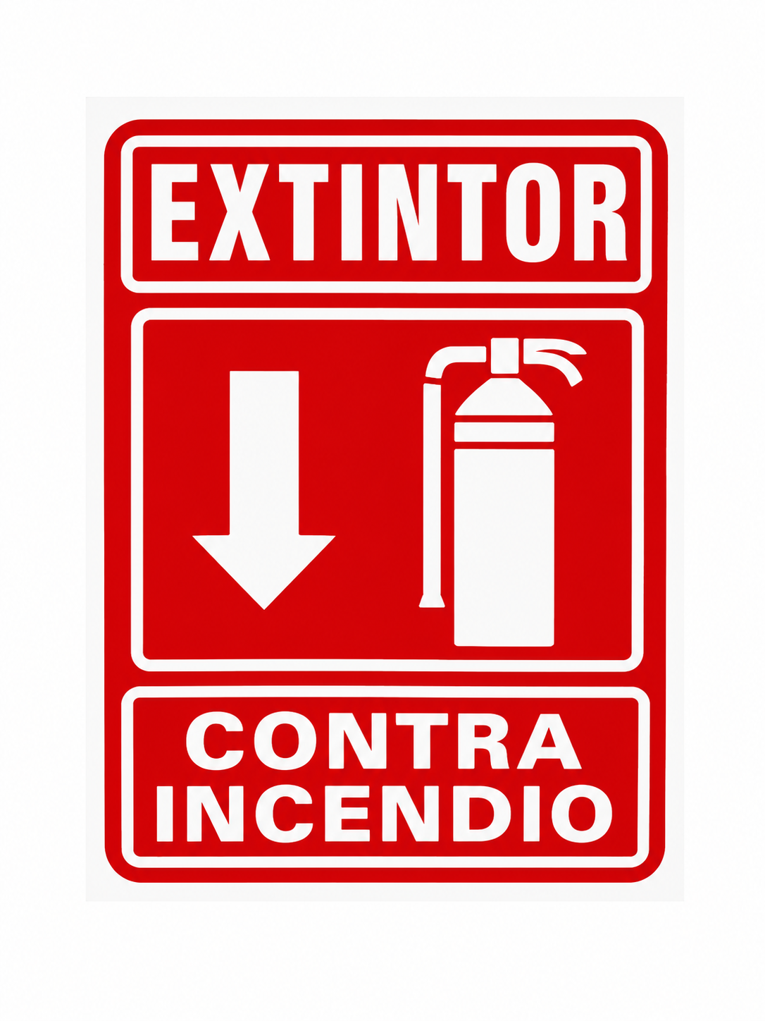 Señalamiento Extintor Contra Incendio