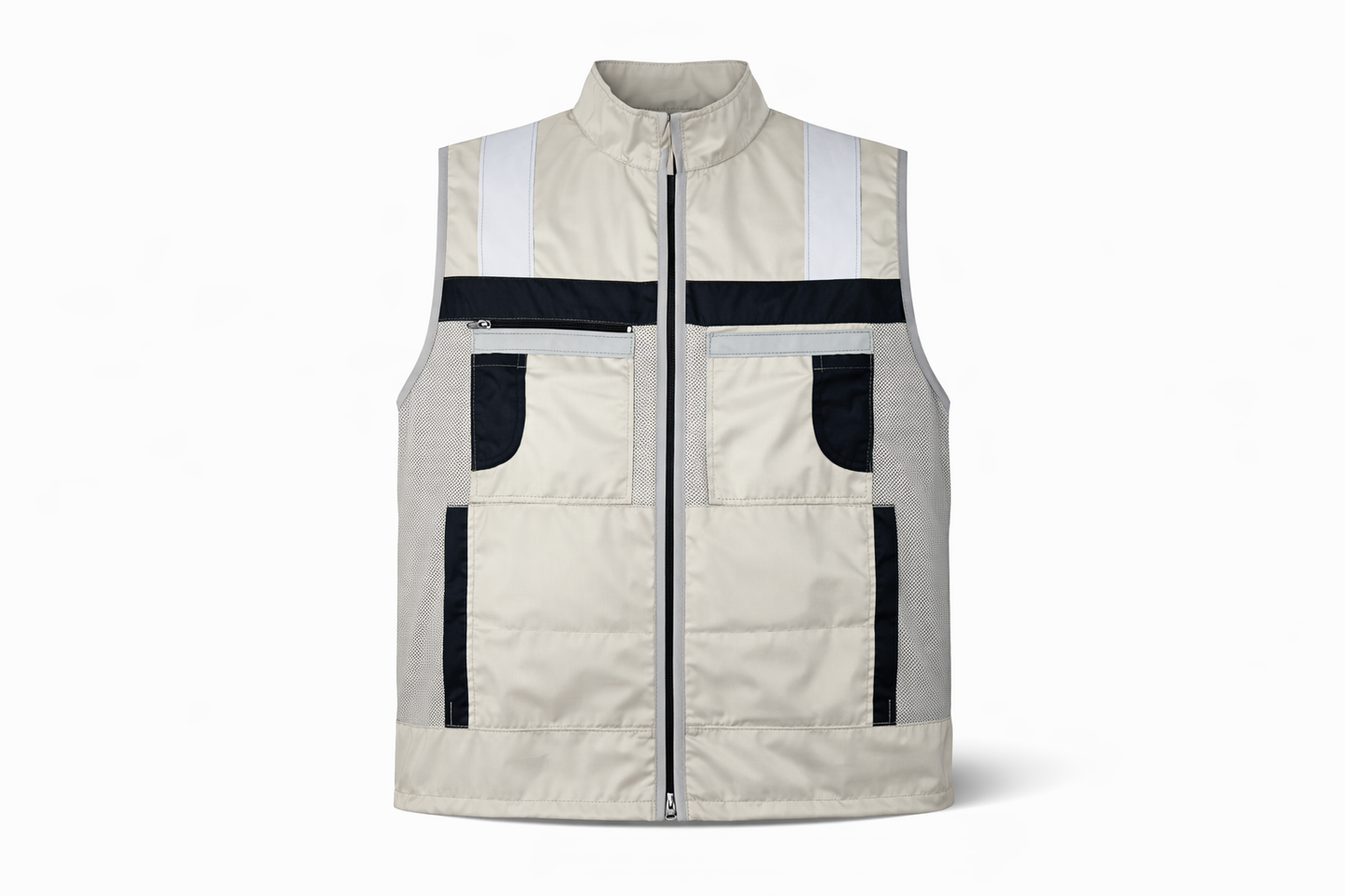 Chaleco De Seguridad Reflejante Jersey Gris