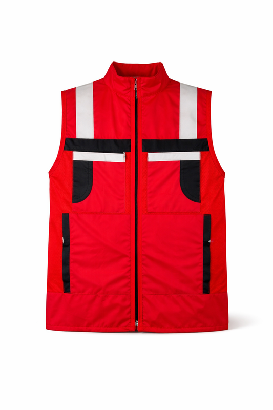 Chaleco De Seguridad Reflejante Jersey Rojo