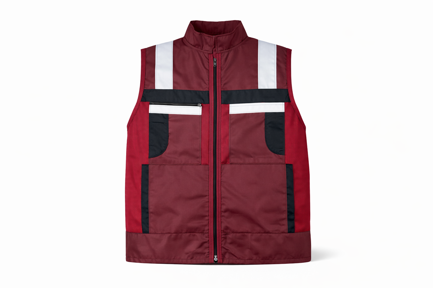Chaleco De Seguridad Reflejante Jersey Guindo