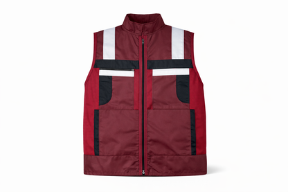 Chaleco De Seguridad Reflejante Jersey Guindo