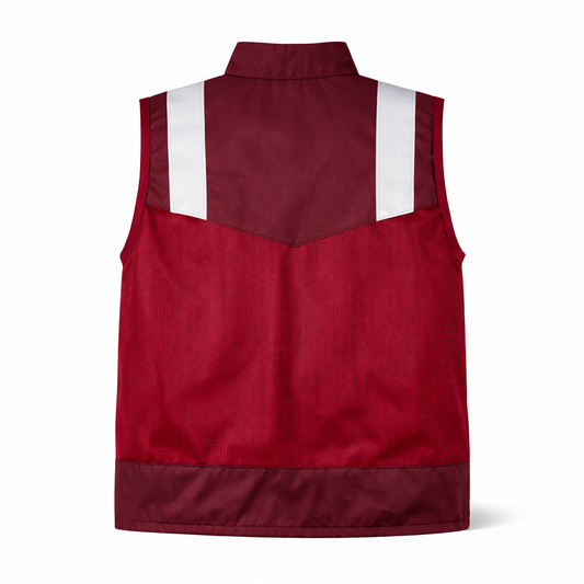 Chaleco De Seguridad Reflejante Jersey Guindo
