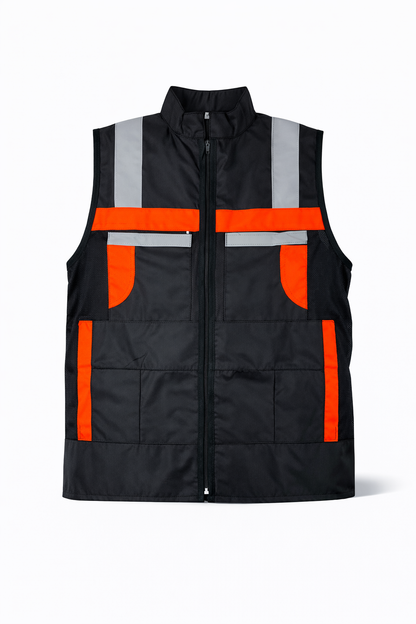 Chaleco De Seguridad Reflejante Jersey Negro