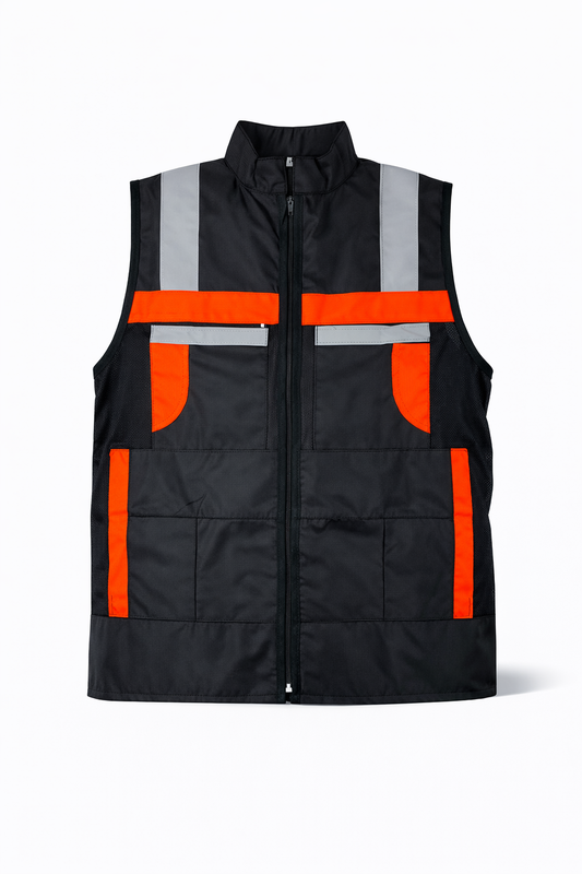 Chaleco De Seguridad Reflejante Jersey Negro