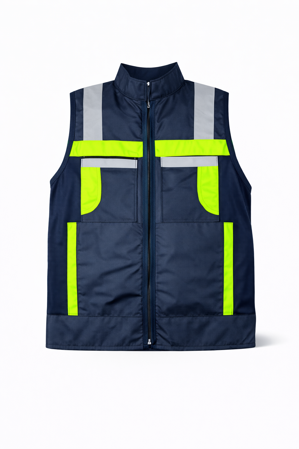 Chaleco De Seguridad Reflejante Jersey Azul Oscuro