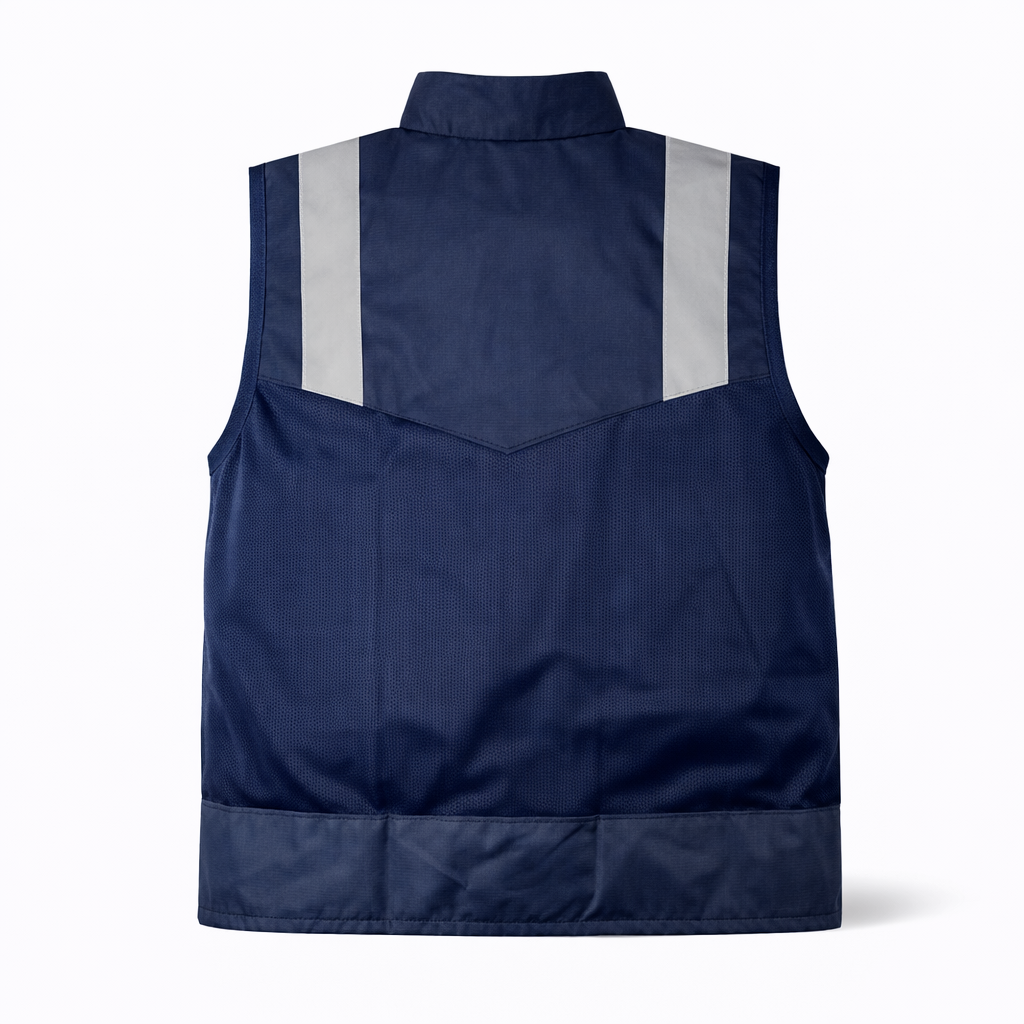 Chaleco De Seguridad Reflejante Jersey Azul Oscuro