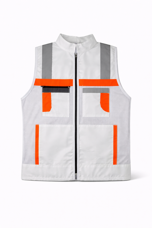 Chaleco De Seguridad Reflejante Jersey Blanco