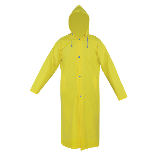 Impermeable Ligera Larga Amarilla JYRSA Tipo Gabardina
