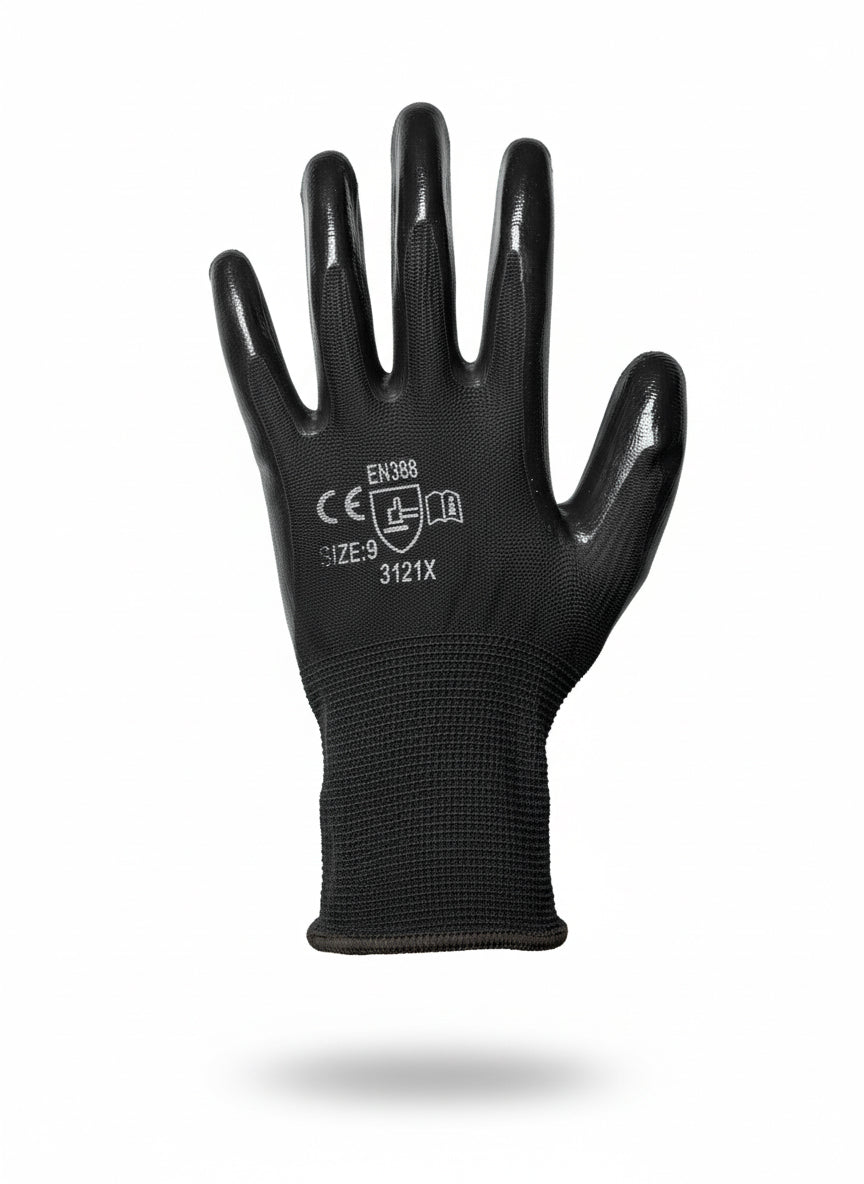 Guante Nylon 12 Pares Nitrilo Recubiertos (Guantes de Seguridad)