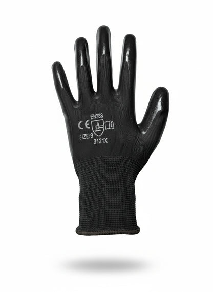 Guante Nylon 12 Pares Nitrilo Recubiertos (Guantes de Seguridad)
