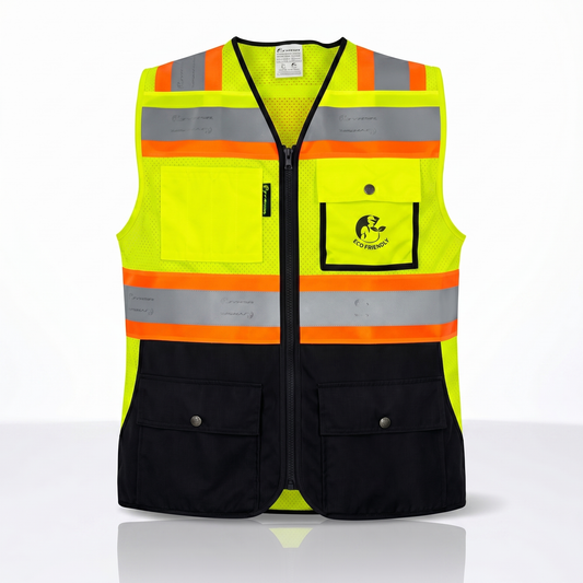 Chaleco de Seguridad Tipo Jersey Alta Visibilidad Amarillo/Negro