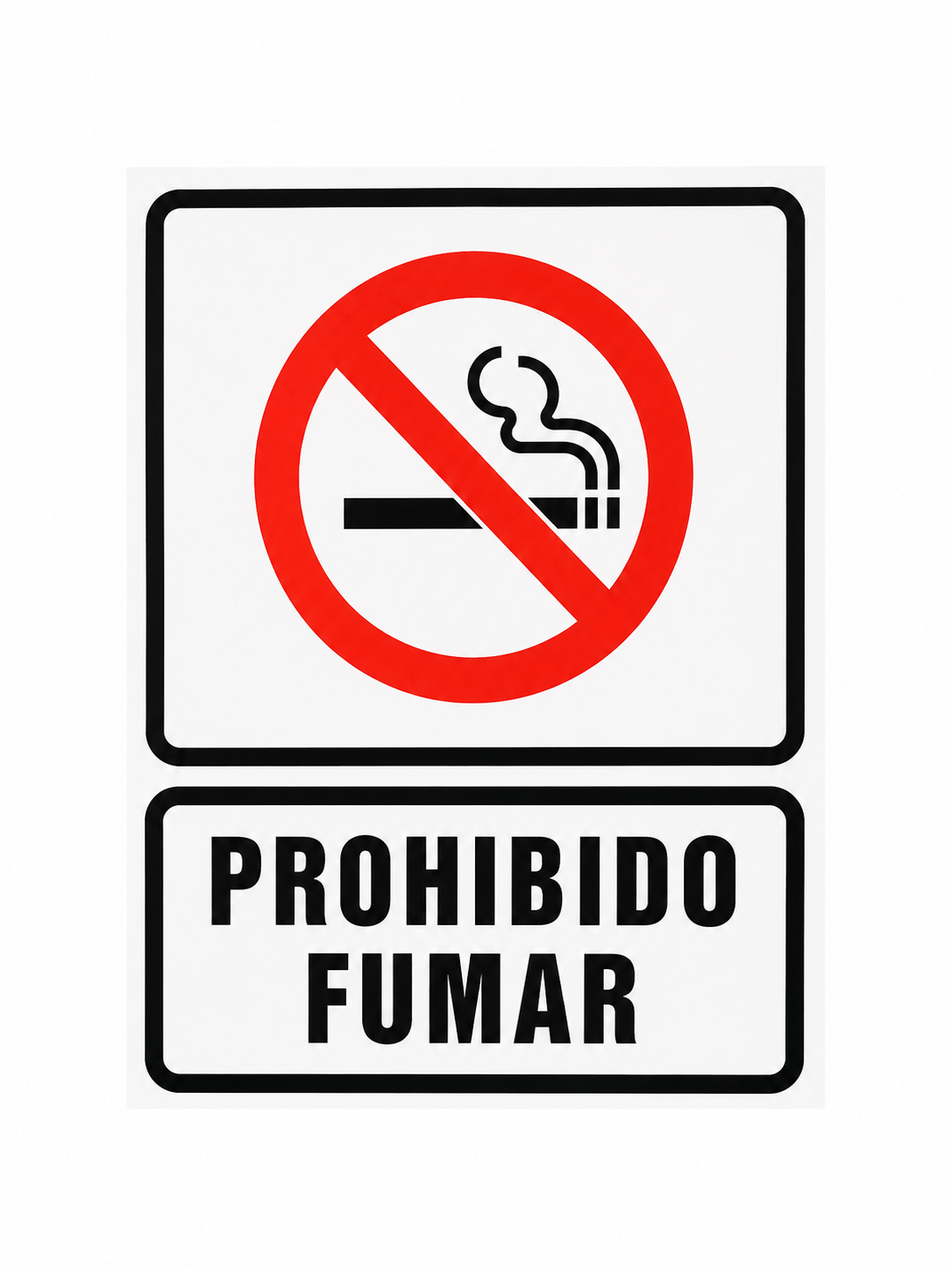 Señalamiento Prohibido Fumar