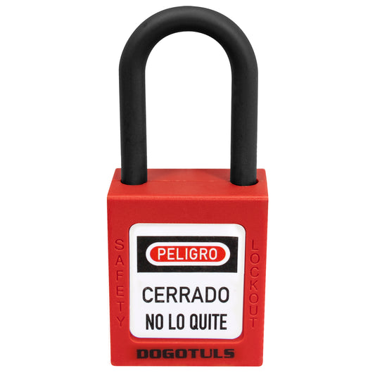 CANDADO BLOQUEO ROJO NY GANCHO NYLON - RL9009
