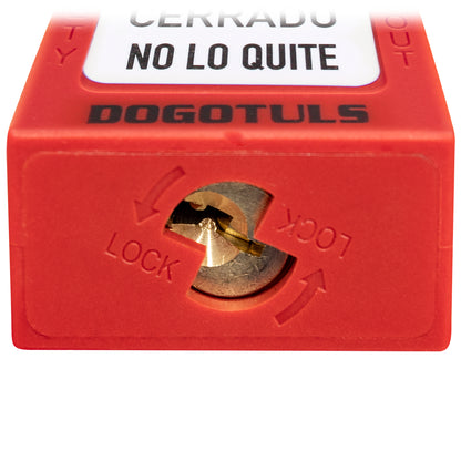 CANDADO BLOQUEO ROJO NY GANCHO NYLON - RL9009
