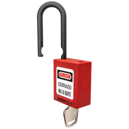 CANDADO BLOQUEO ROJO NY GANCHO NYLON - RL9009