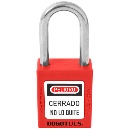 CANDADO BLOQUEO ROJO NY GANCHO ACERO - RL9010
