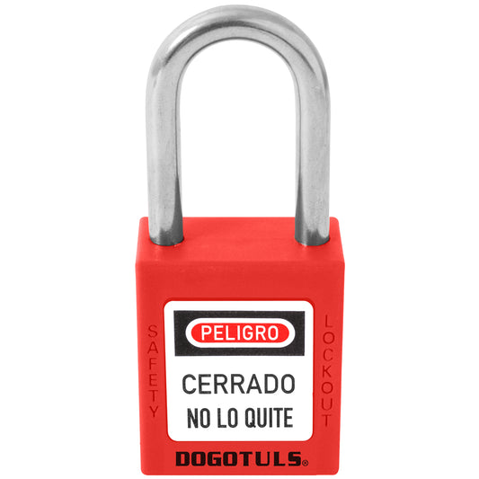 CANDADO BLOQUEO ROJO NY GANCHO ACERO - RL9010