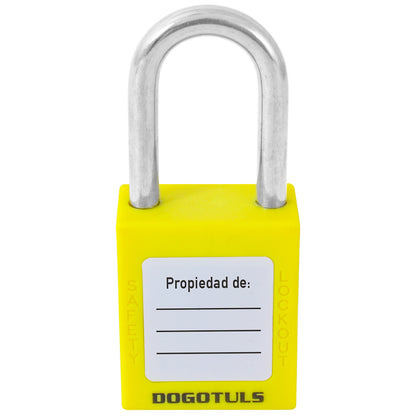 CANDADO BLOQUEO AMARILLO NY GANCHO ACERO - RL9011