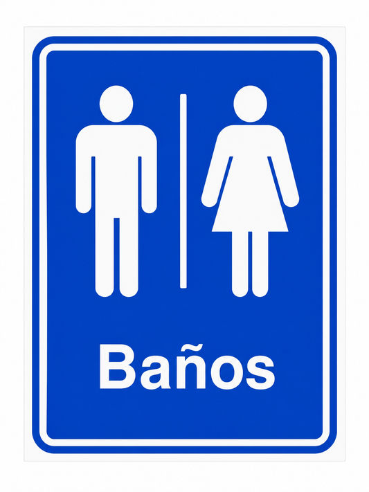 Señalamiento de Baños