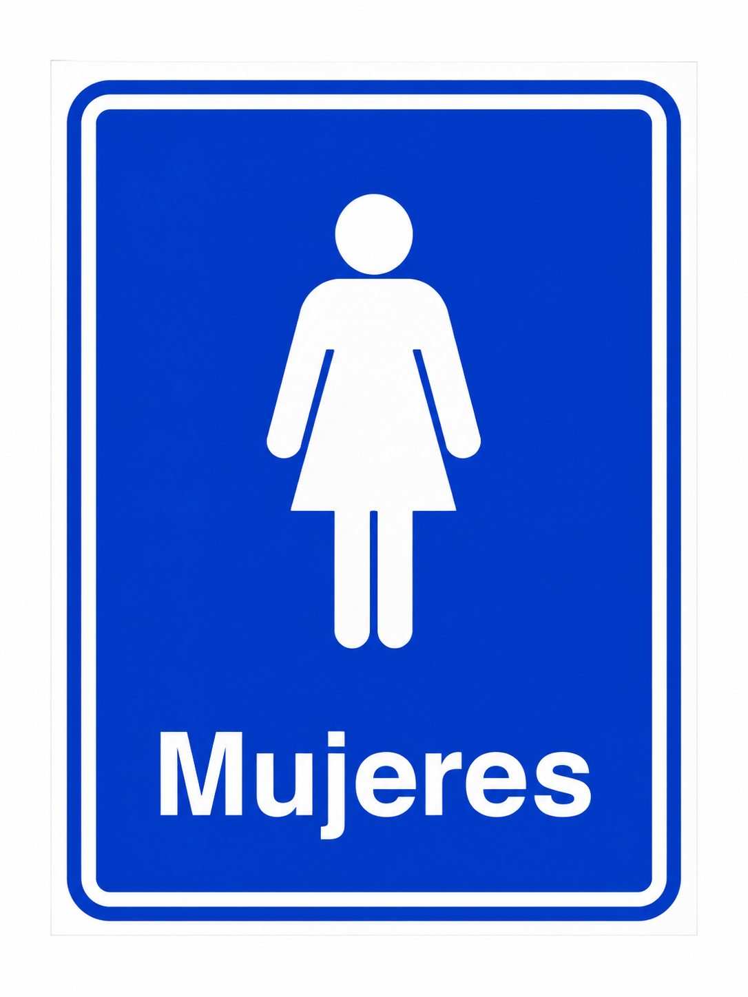 Señalamiento de Baño Mujeres