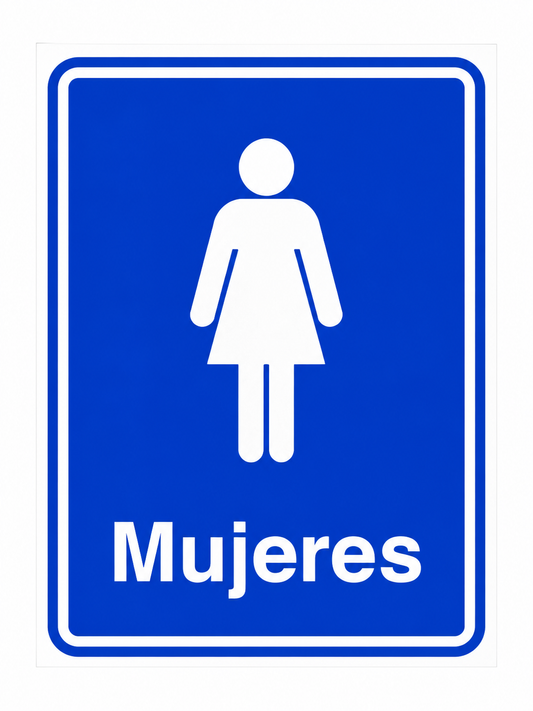 Señalamiento de Baño Mujeres